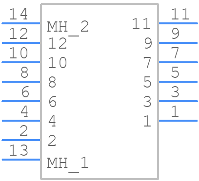 M80-5431222 - Harwin - PCB symbol