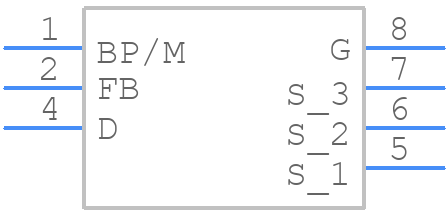 LNK3208G-TL - Power Integrations - PCB symbol