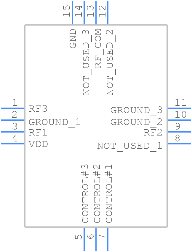 JSW3-272DR+ - Mini-Circuits - PCB symbol