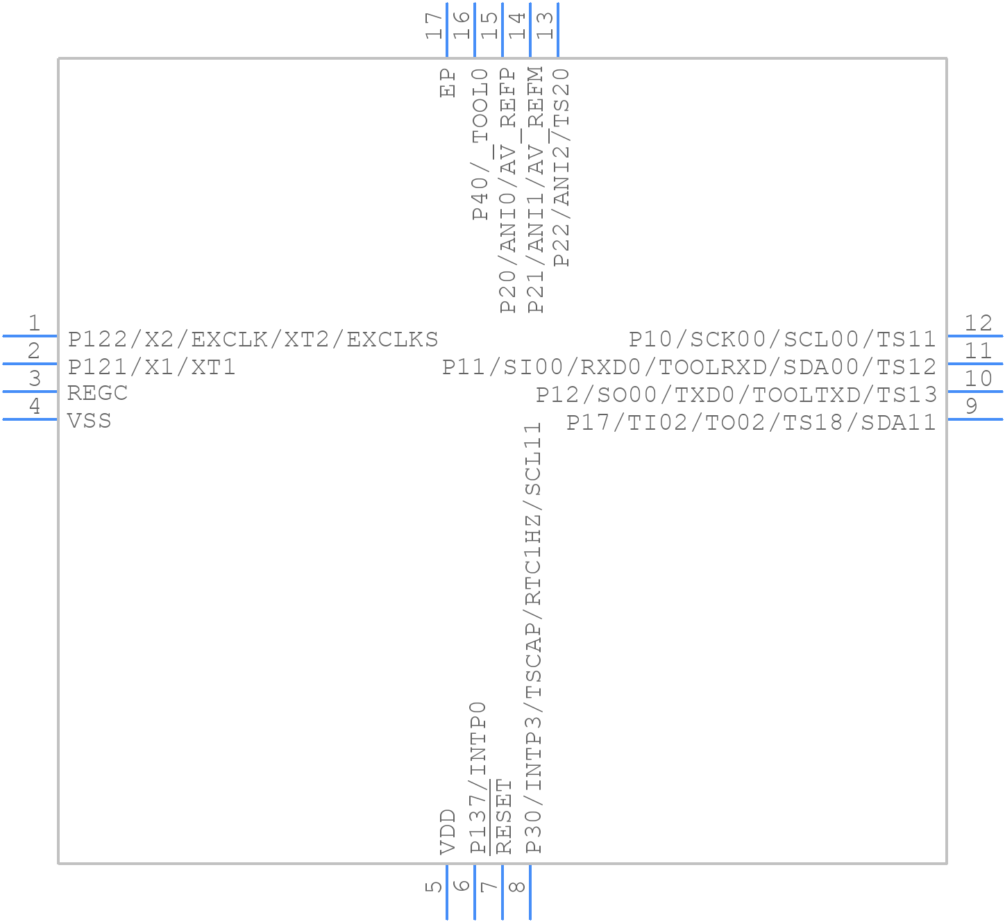 R7F102G4E2DNP#BA0 - Renesas Electronics - PCB symbol