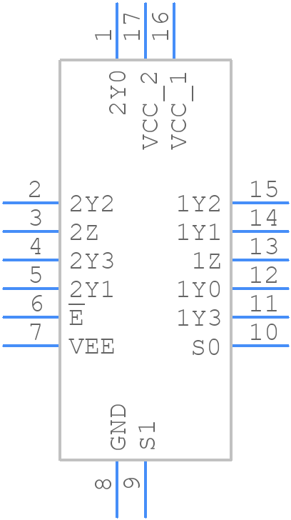 74HCT4052BZX - Nexperia - PCB symbol