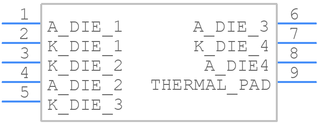 LERTDCYS2WNKBLA1MANAPAXAZ3LBMBYS - ams OSRAM - PCB symbol