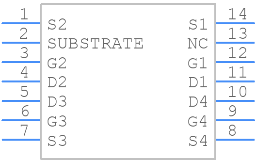 SD5401CY-SOIC-14L-CT - Linear Integrated Systems - PCB symbol