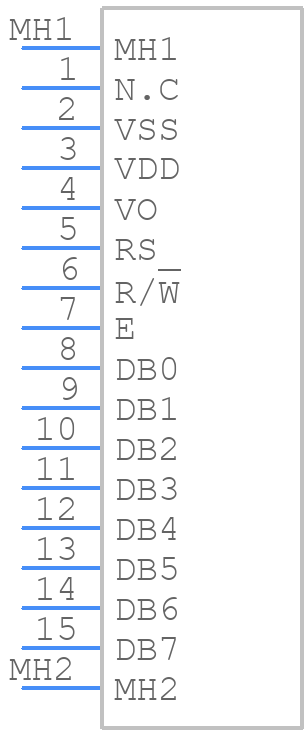 MC1602X-SYR - Everbouquet - PCB symbol