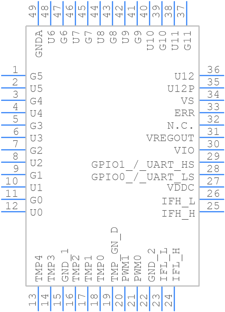 TLE9012DQUXUMA1 - Infineon - PCB symbol