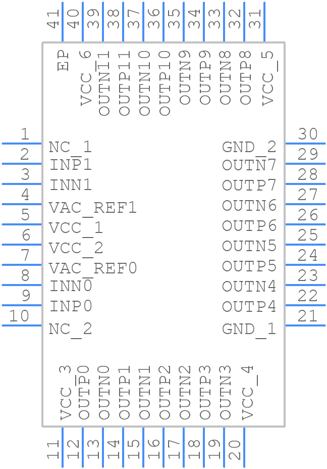 CDCLVP2106RHAR - Texas Instruments - PCB symbol