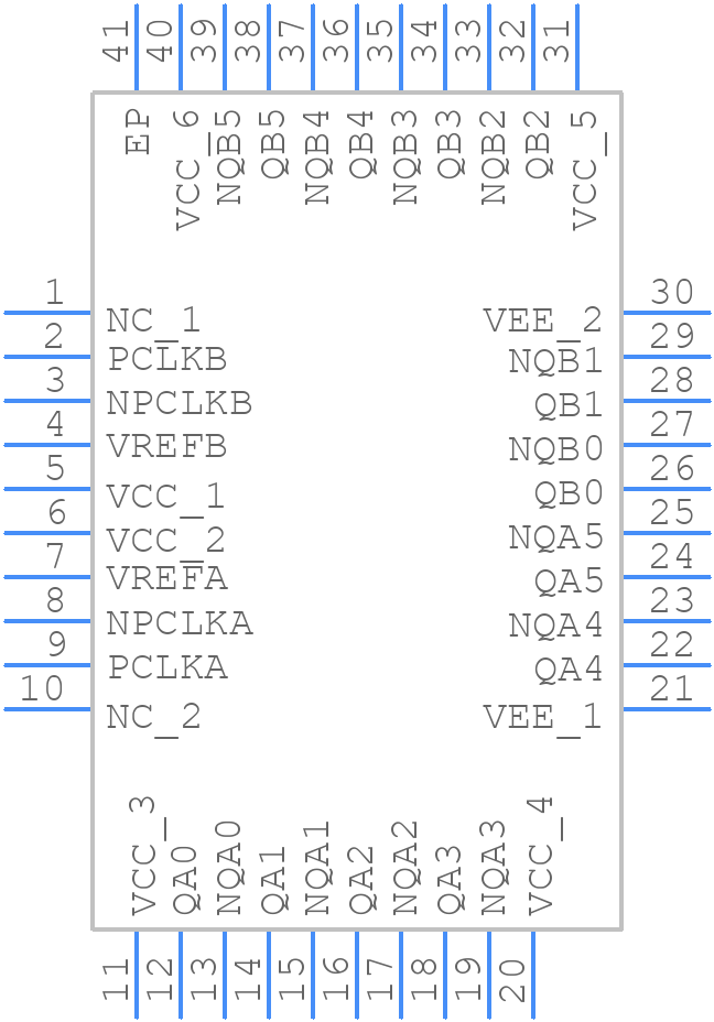 8SLVP2106ANLGI8 - Renesas Electronics - PCB symbol