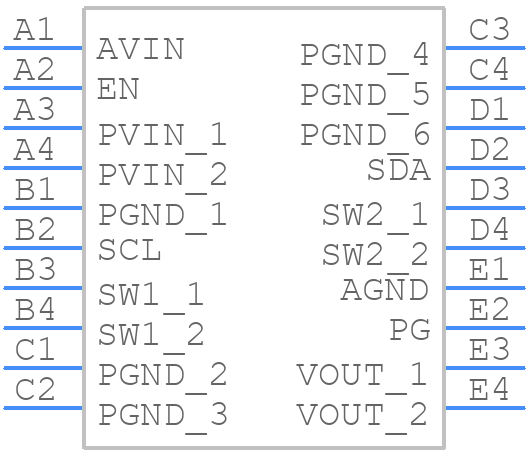 FAN49103AUC340X - onsemi - PCB symbol