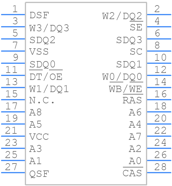 KM424C257Z-6 - SAMSUNG - PCB symbol