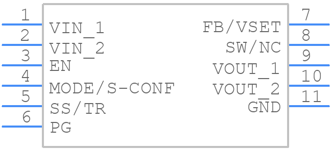 TPSM82901SISR - Texas Instruments - PCB symbol