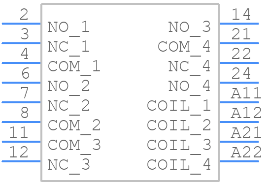 66.22.9.024.1000 - FINDER - PCB symbol