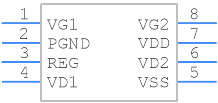 UCC24624DT - Texas Instruments - PCB symbol