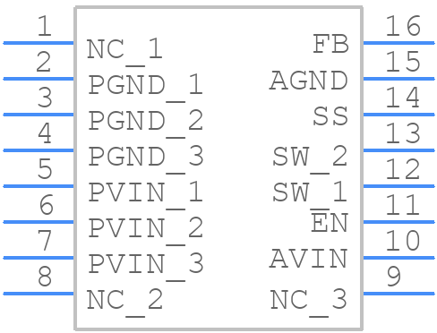 LM2854MHX-1000/NOPB - Texas Instruments - PCB symbol