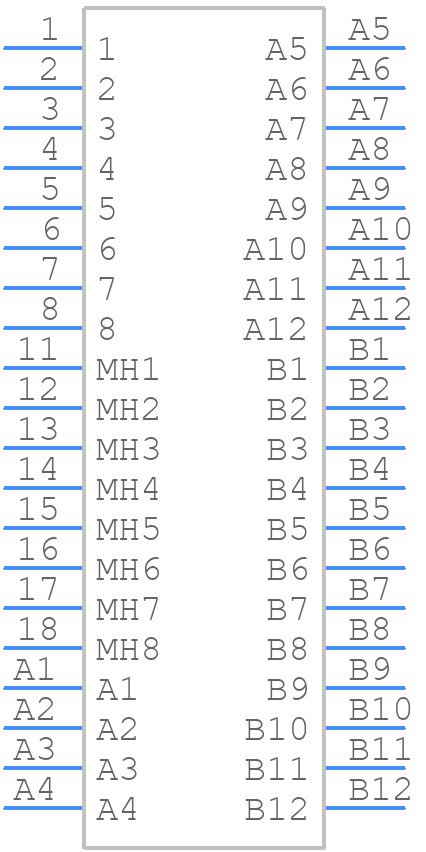 RJE4E1881401 - Amphenol - PCB symbol