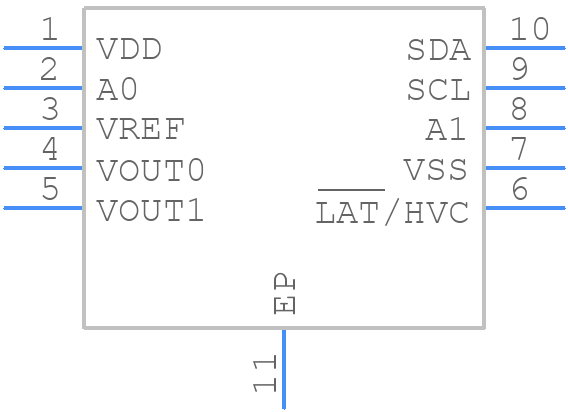 MCP47CMB02-E/MF - Microchip - PCB symbol