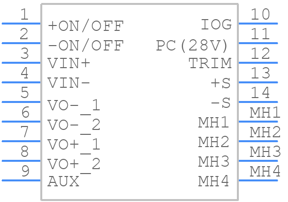 AGF800-48S48-6L - Advanced Energy - PCB symbol