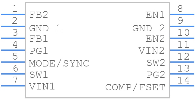 TPS62441QWRQRRQ1 - Texas Instruments - PCB symbol