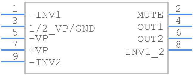 TDA2616Q - NXP - PCB symbol