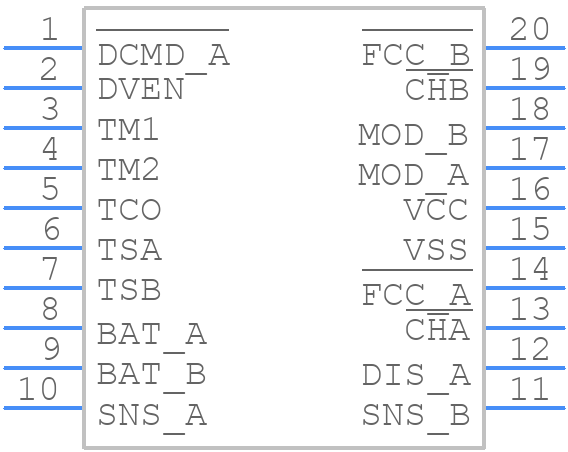 BQ2005STRG4 - Texas Instruments - PCB symbol