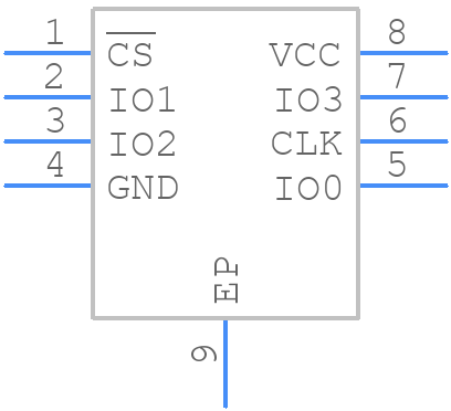 W25R256JVEIQ - Winbond - PCB symbol
