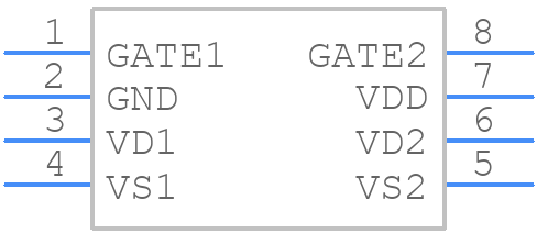 FAN6248LDMX - onsemi - PCB symbol