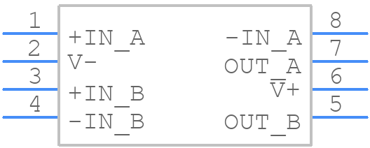 LT1057IS8 - Analog Devices - PCB symbol