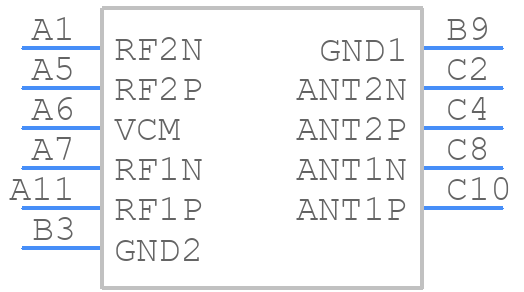 DLPF-GP-01D3 - STMicroelectronics - PCB symbol