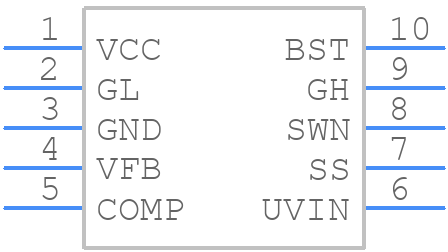 SP6134HEU-L/TR - MaxLinear, Inc. - PCB symbol