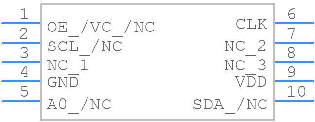 SiT5356AI-FQ-33E0-25.000000X - SiTime - PCB symbol