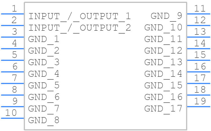 HF0BA0850A700 - Kyocera AVX - PCB symbol
