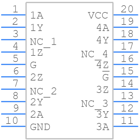 SN75172DWRE4 - Texas Instruments - PCB symbol