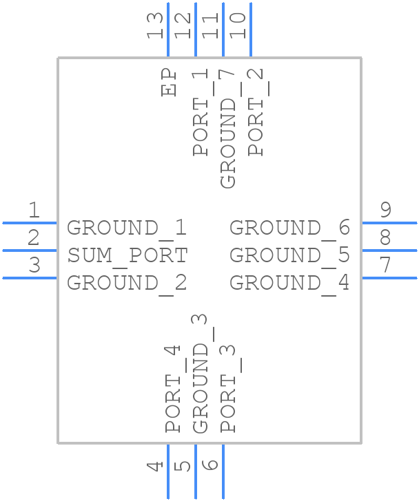 WP4C1+ - Mini-Circuits - PCB symbol