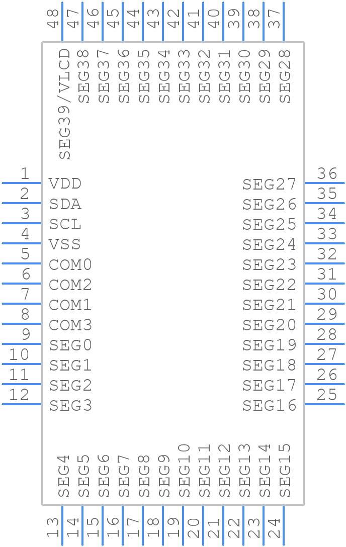 HT16C22A - Holtek - PCB symbol