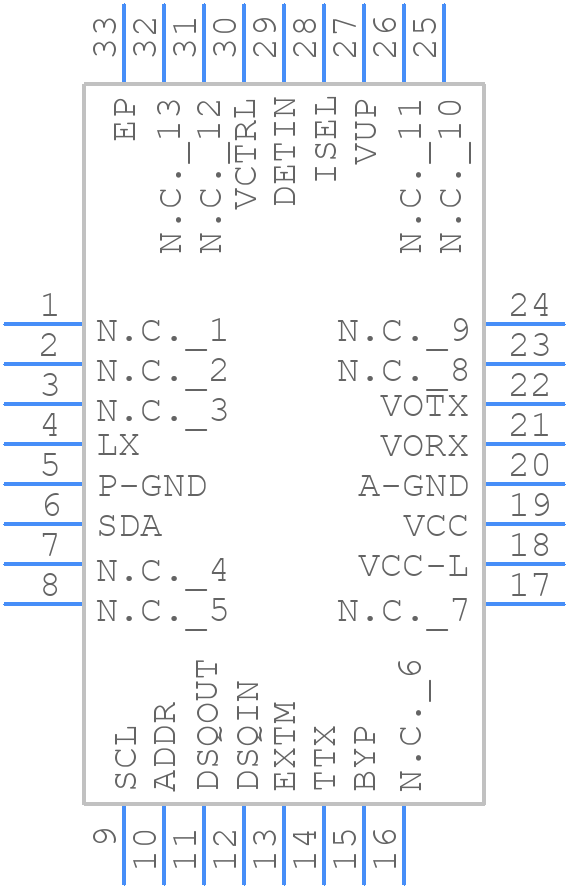 LNBH23QTR - STMicroelectronics - PCB symbol