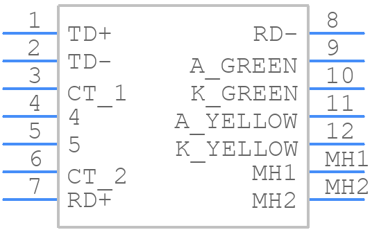 ARJ11B-MESAO-A-B-ELU2 - ABRACON - PCB symbol