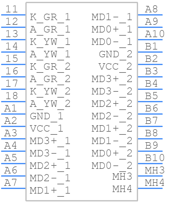 938263006 - Molex - PCB symbol