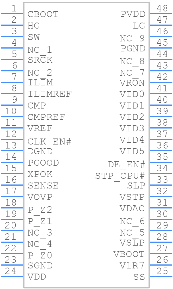 LM27213MTDX/NOPB - Texas Instruments - PCB symbol