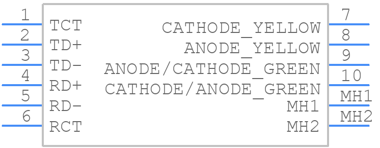 08B0-1X1T-06-F - Bel - PCB symbol