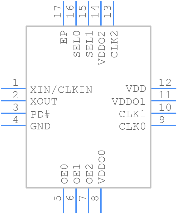 NB3H63143G00MNR2G - onsemi - PCB symbol