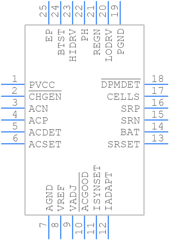 BQ24704RGET - Texas Instruments - PCB symbol
