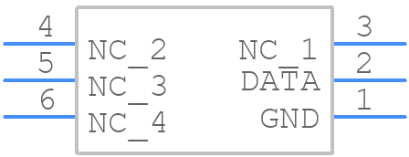 DS2502P+T&R - Analog Devices - PCB symbol