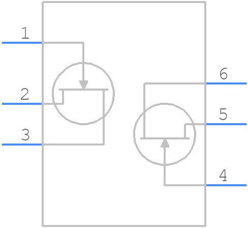 LS5912-SOT-23-6L-CT - Linear Integrated Systems - PCB symbol
