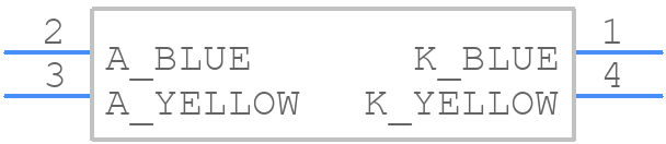 APHBM2012LVBDSYKJ3C - Kingbright - PCB symbol