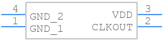 SiT1552AI-J1-D26-32.768 - SiTime - PCB symbol