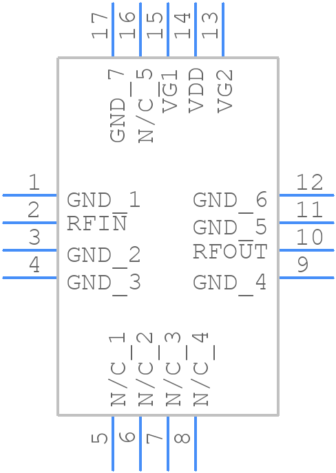 HMC1096LP3ETR - Analog Devices - PCB symbol