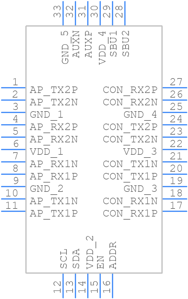 PI2DPX2020FLAEX - Diodes Incorporated - PCB symbol