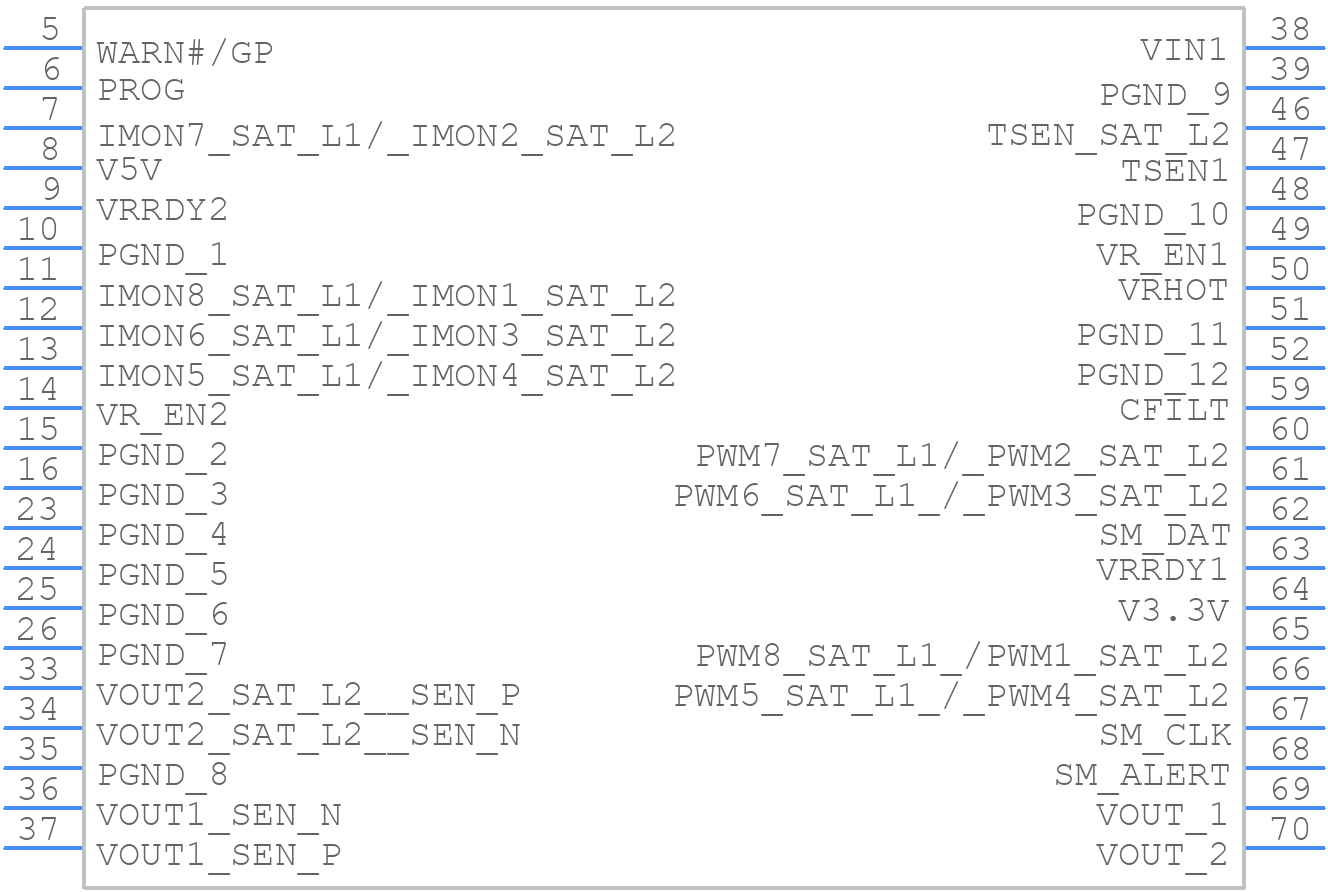MLX040A0XY3-SRZ - OmniOn Power - PCB symbol
