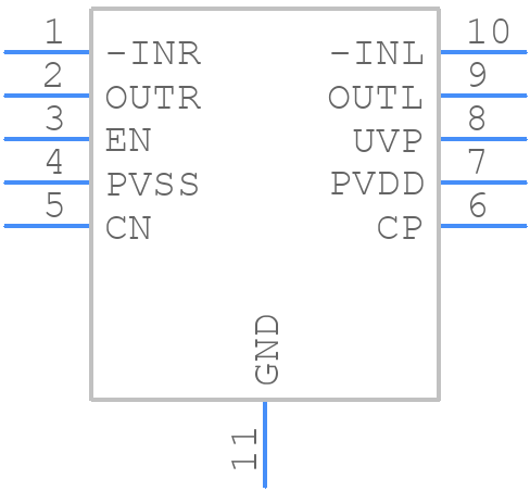 DIO2125XM10 - DIOO Microcircuits - PCB symbol