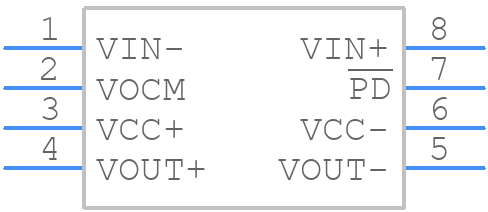 THS4130IDG4 - Texas Instruments - PCB symbol