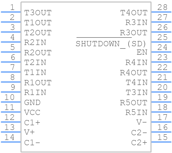 SP213ECA-L/TR - MaxLinear, Inc. - PCB symbol